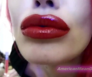 Crimson HOT LIPS with a Hot..